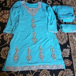Indian Pakistani salwar Kameez dress anarkali gown